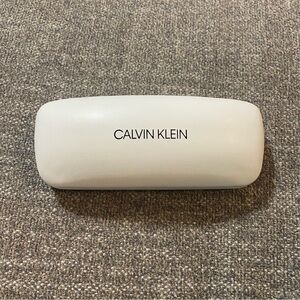 Calvin Klein White Glasses Case